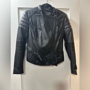 BLANKNYC Black Faux Motorcycle Jacket Size S
